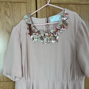 ASOS maternity blush cocktail Dress